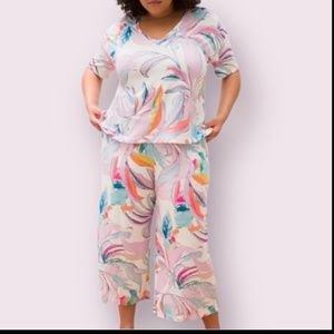 🆕 SOMA 2-pieces Cool Nights Crop Pant -AND- Modern Sleep Tee *NWT* size: Medium